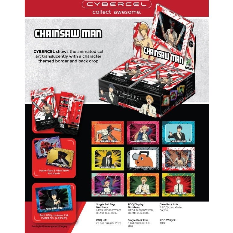 CYBERCEL TRADING CARDS - Chainsaw Man - 1x Booster Pack Bump-N-Bite CYBERCEL TRADING CARDS - Chainsaw Man - 1x Booster Pack Bump-N-Bite