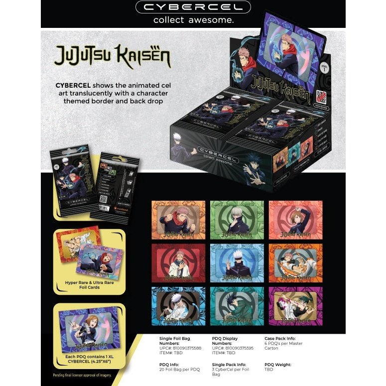 CYBERCEL TRADING CARDS - Jujutsu Kaisen - 1x Booster Pack