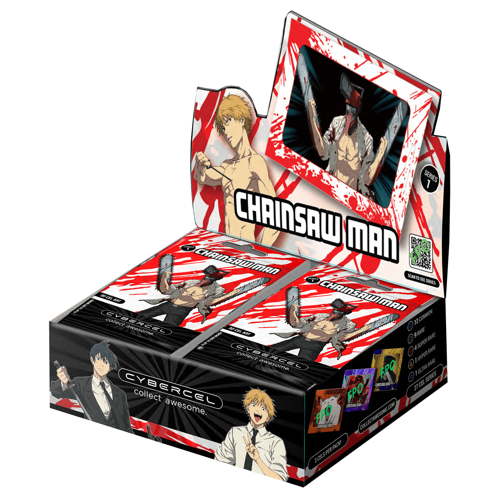 chainsaw man booster box CYBERCEL TRADING CARDS - Chainsaw Man