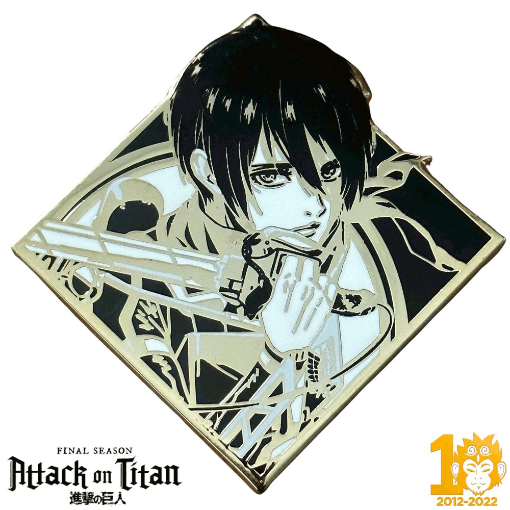 ZMS 10th Anniversary: Mikasa - Attack On Titan Final Season Pin Zen Monkey Studios