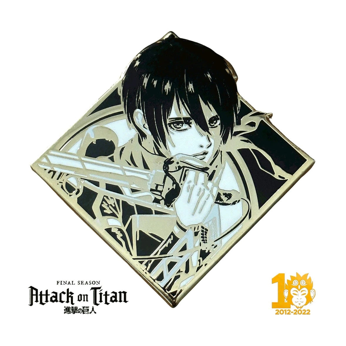 ZMS 10th Anniversary: Mikasa - Attack On Titan Final Season Pin Zen Monkey Studios