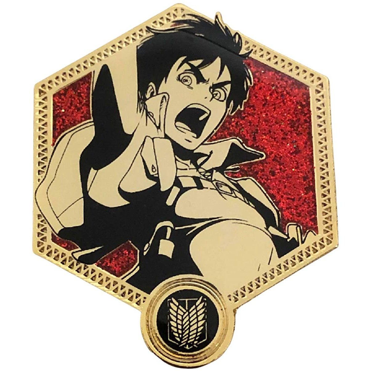 Golden Eren Yeager - Attack on Titan Collectible Enamel Pin Zen Monkey Studios