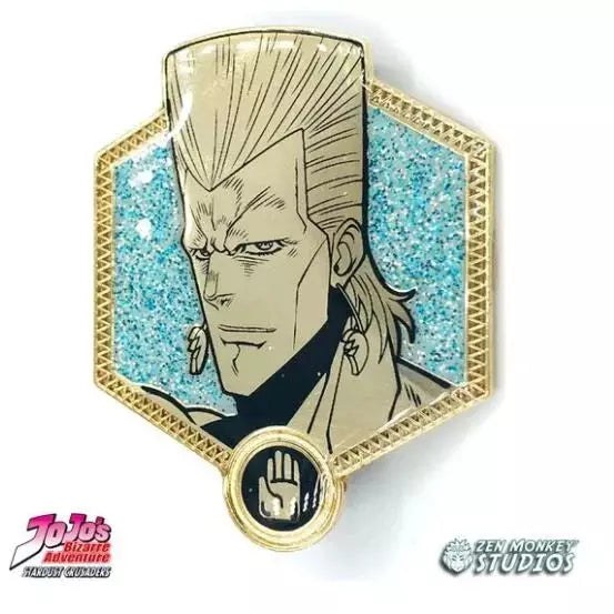 JoJo's Bizarre Adventure Golden Series Jean Pierre Polnareff Enamel Pin Zen Monkey Studios