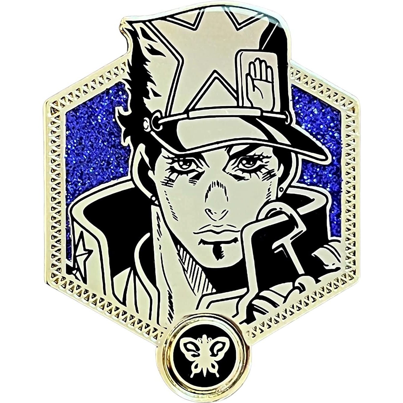 Zen Monkey Studios JOJO: Stone Ocean: Jotaro Kujo Golden Enamel Pin Zen Monkey Studios
