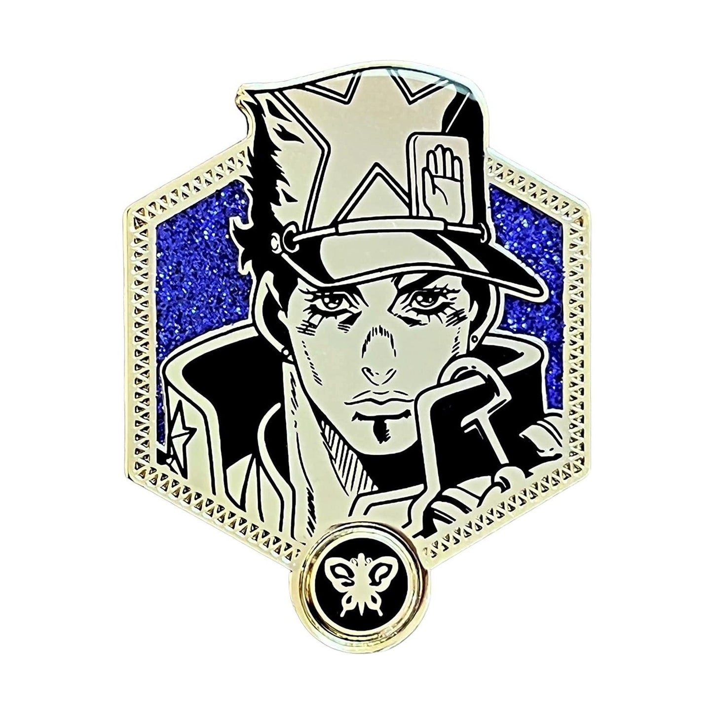 Zen Monkey Studios JOJO: Stone Ocean: Jotaro Kujo Golden Enamel Pin Zen Monkey Studios