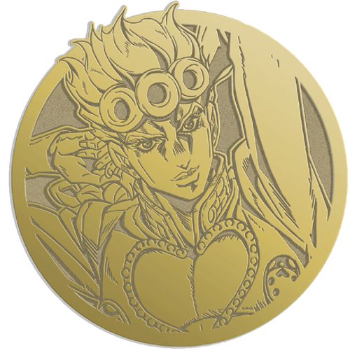 Jojo's Bizarre Adventure Limited Edition Emblem Giorno Pin Zen Monkey Studios