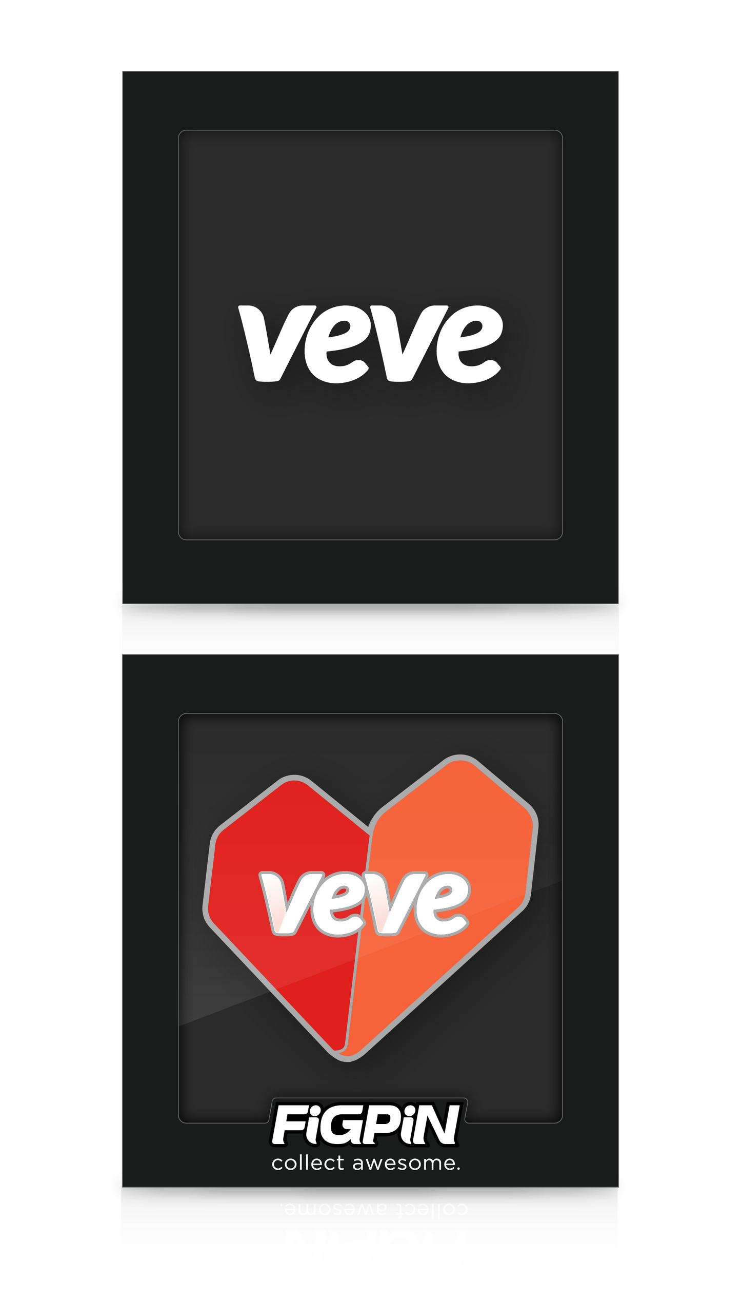 VeVe Hearts Logo Orange - NYCC 2024 Exclusive - LE 500 - Pin only/NFT code not included