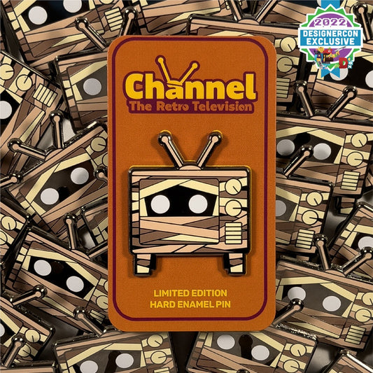 DesignerCon Exclusive Channel the Retro Television Mummy Mayhem Limited Edition Enamel Pin - LE 30