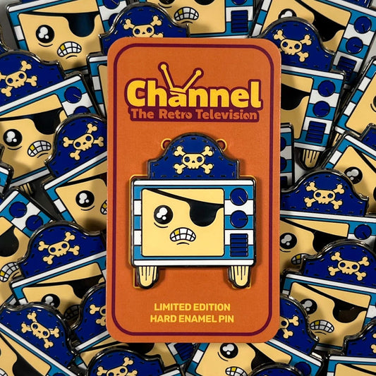 Channel the Retro Television Perilous Pirate Limited Edition Enamel Pin - LE 25