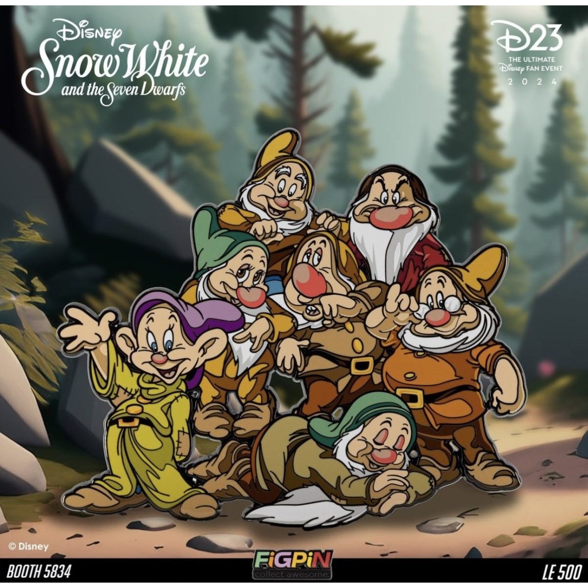 Seven Dwarves Pin X68 : XL size. Limited edition of 500