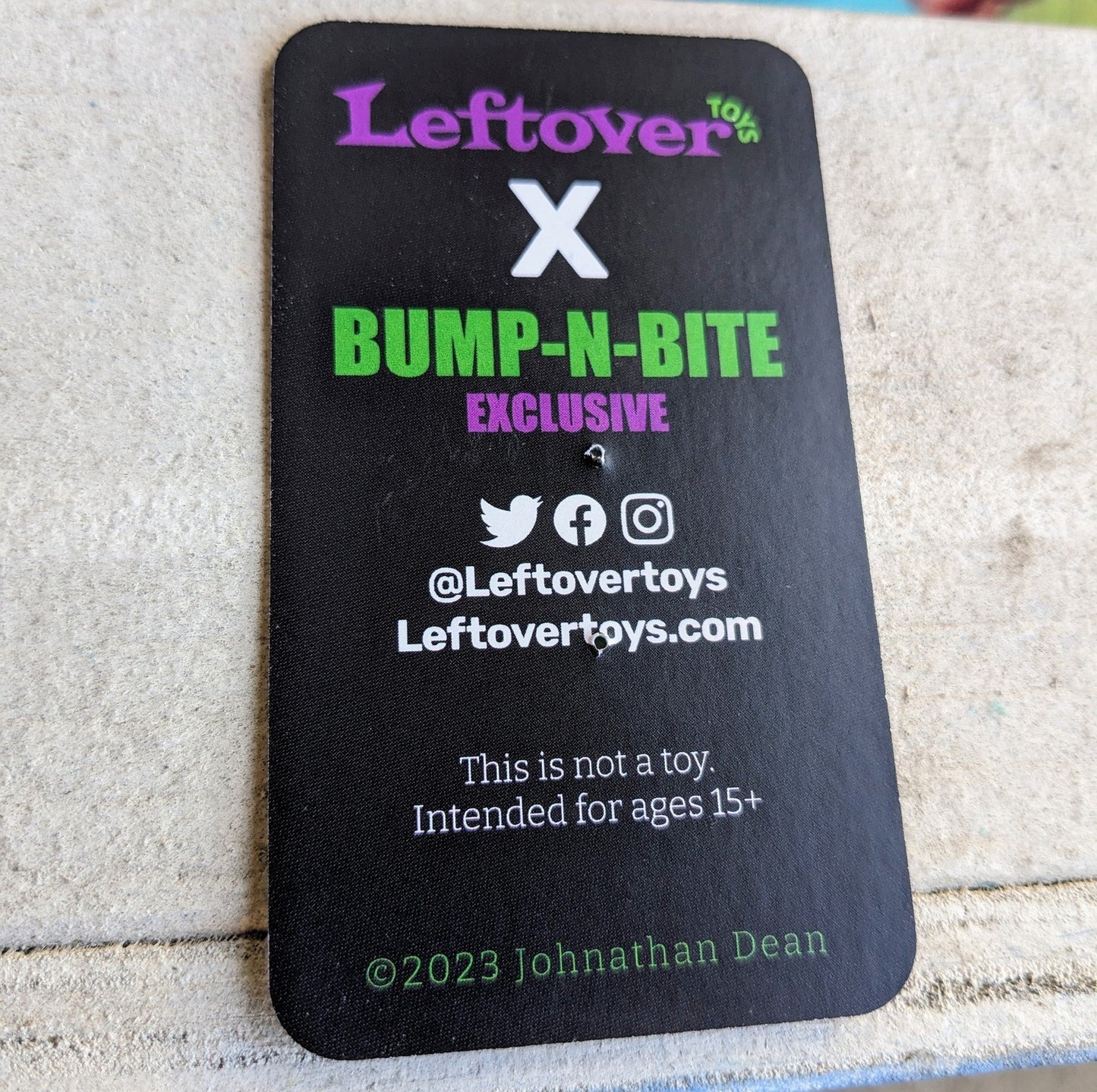 Bump-N-Bite x Leftover Toys Exclusive "Bump-N-Brite" / "Glitz-N-Glam" Enamel Pins & Exclusive Series Bump-N-Bite Logo #2 Leftovers Bundle