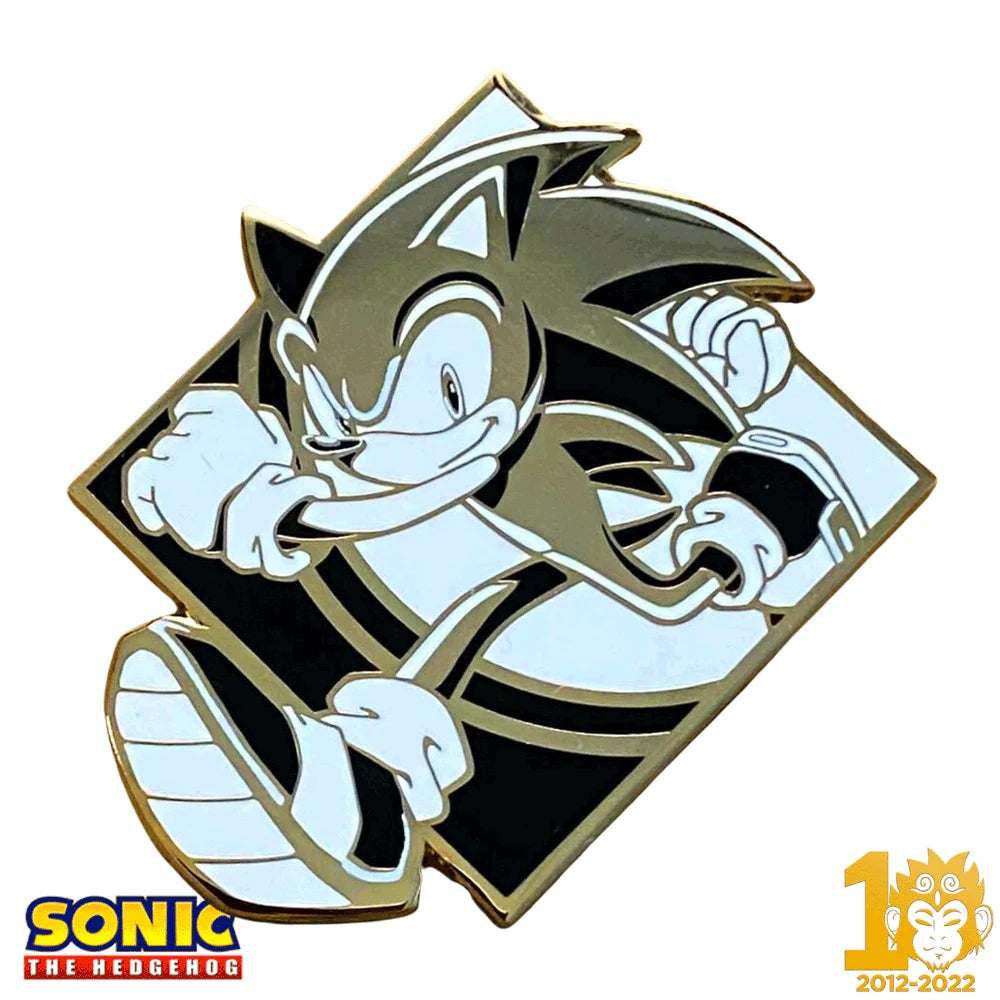 ZMS 10th Anniversary: Sonic - Sonic the Hedgehog Pin Zen Monkey Studios