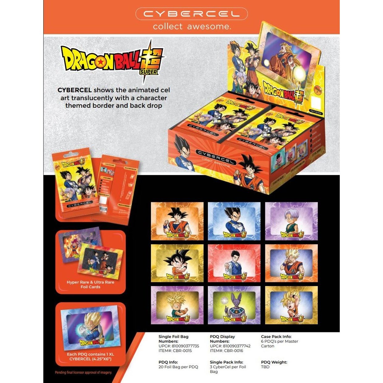 CYBERCEL TRADING CARDS - Dragon Ball Z - 1x Booster Pack