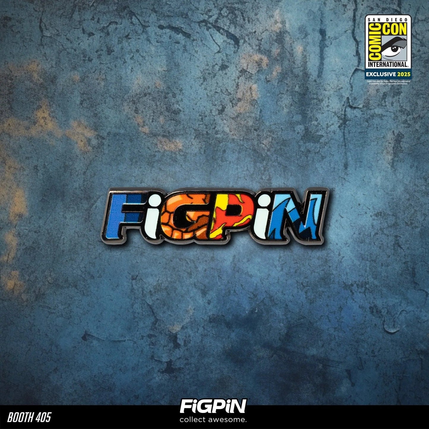SDCC 2025 L115 - Exclusive FiGPiN Logo - Fantastic Four
