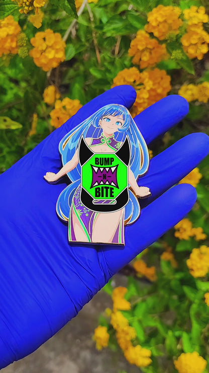 Arcadia Collectibles Bump-N-Bite Retailer Exclusive Nejire Hado MHA Year of the Horse Enamel Pin - LE 15 (Purple/Green Dress)