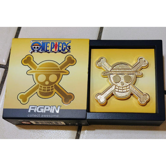 Gold Jolly Roger FiGPiN Mini Logo M138